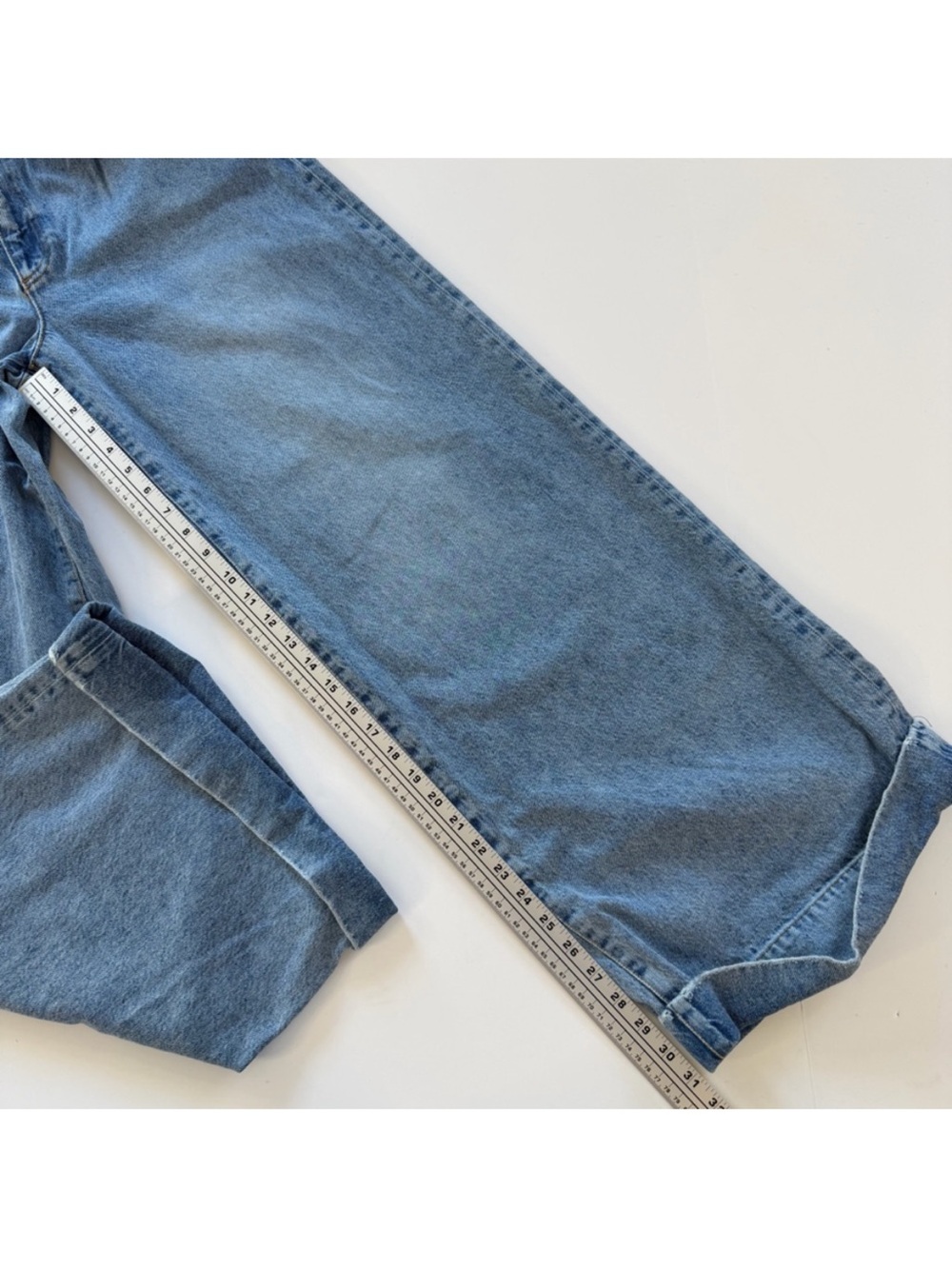 Pilcro Anthropologie Jeans Womens 31 High Rise Wide Leg Cuffed Hem - Picture 6 of 10